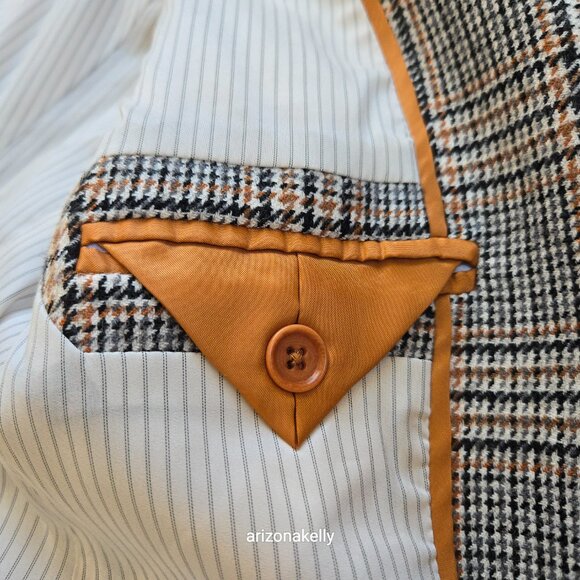 J. Crew Campbell Blazer *SLEEVES ALTERED* Wool Blend Houndstooth jacket - Picture 4 of 14